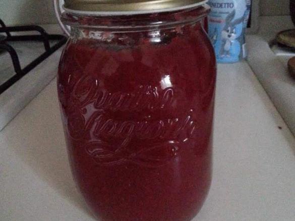 confettura di fragole con zucchero integrale o di canna