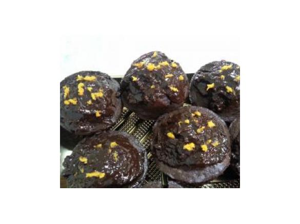 Muffin cioccolato e profumo d'arancia