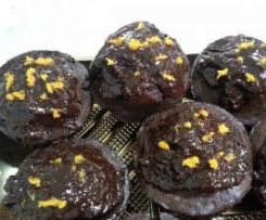 Muffin cioccolato e profumo d'arancia
