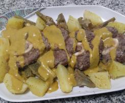 Ossobuchi al marsala con carciofi patate in salsa di verdure