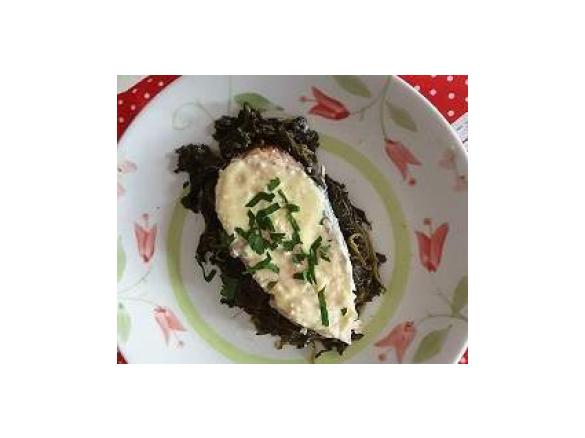 TRANCI DI SALMONE IN SALSA DI SENAPE E CONTORNO DI SPINACI (CONTEST COTTURA MULTILIVELLO)