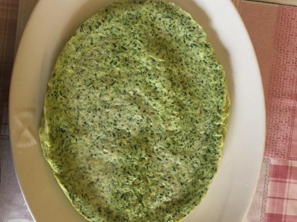 Frittata di asparagi di mare (salicornia)