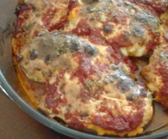 Barchette di melanzane ripiene vegetariane 