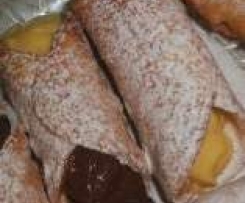 Cannoli alla crema e cioccolato con il bimby 
