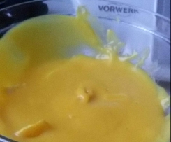 Crema pasticcera con latte di soia senza uova