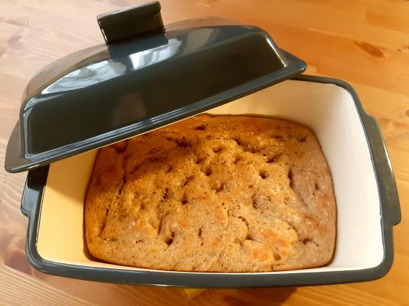 Focaccia integrale allo yogurt (cottura nella RockStar Betty)