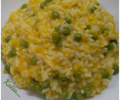 Risotto zucca e piselli
