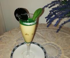 Panna cotta alla liquirizia e sciroppo di menta "contest dessert yogurt"