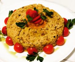 Tortino tonno e patate con purea di carote e finocchi