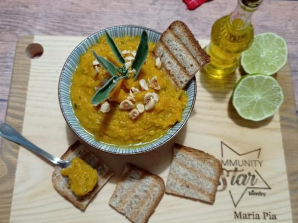 HUMMUS DI ZUCCA CON SALVIA E LIME