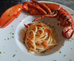Linguine all'astice con pomodorini
