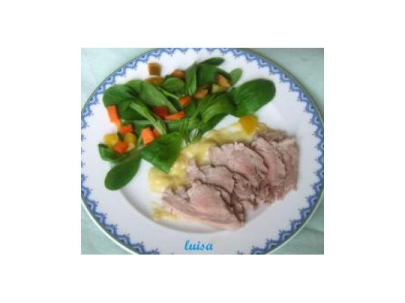 Filetto di maiale con salsa di porro