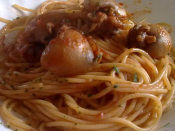 spaghetti con seppioline