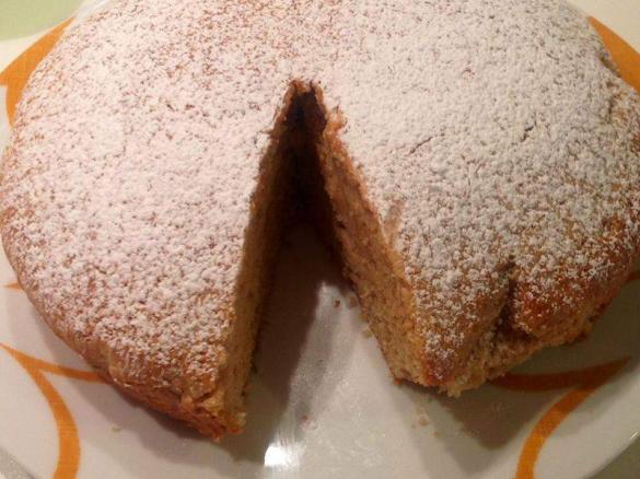 Torta alla banana (senza uova, senza grassi,integrale)