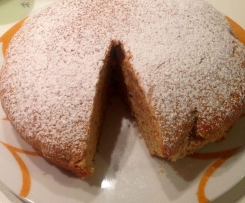 Torta alla banana (senza uova, senza grassi,integrale)