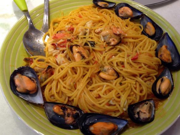 Pasta risottata cozze e zafferano