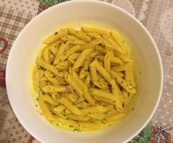 Pasta risottata cremosa alla pancetta,formaggio spalmabile e curcuma-Contest pasta risottata