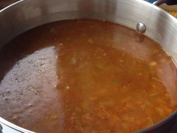 Zuppa di carciofi e lenticchie