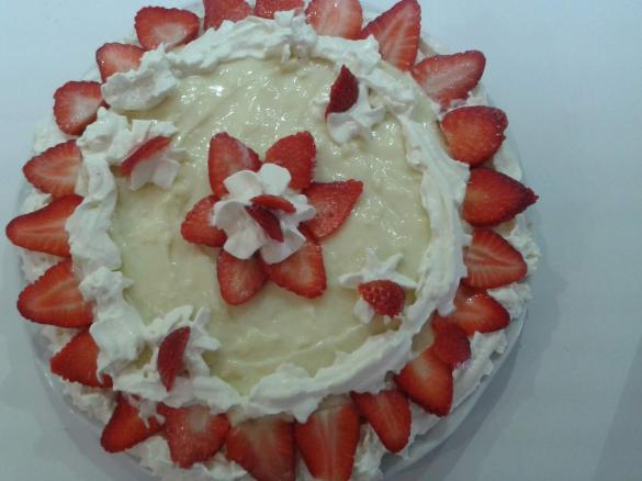 torta fragole e panna