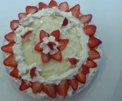 torta fragole e panna