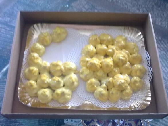 profiterol alla mimosa