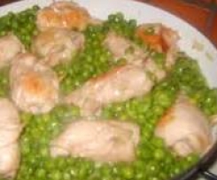 INVOLTINI DI POLLO CON PISELLI