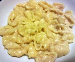 Pasta con crema di ceci e mozzarella