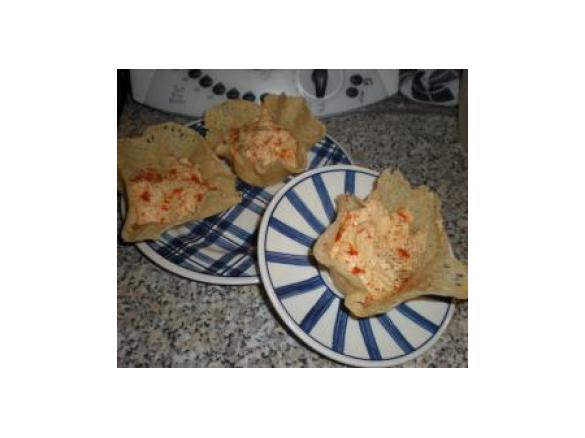 cestini con mousse di ricotta