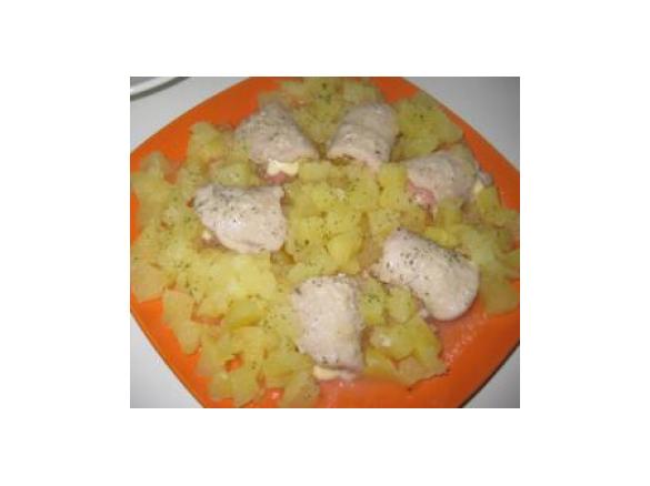 Involtini di carne al varoma con patate nel cestello