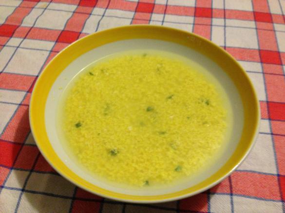 Stracciatella in brodo