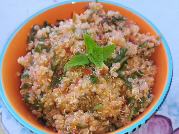 Tabulè di Quinoa pomodorini e rucola