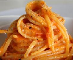 Gli spaghetti di vanny (con melanzane e peperoni)