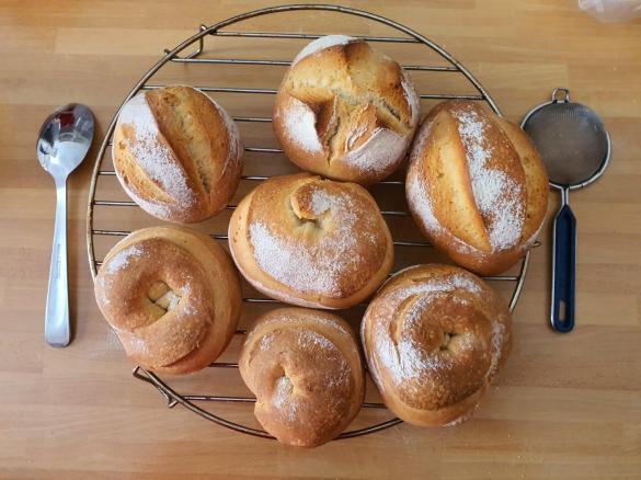 PANINI AL LATTE CON LIEVITO MADRE