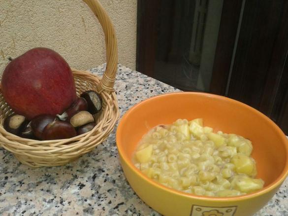 Pasta d'autunno (con castagne e mele)