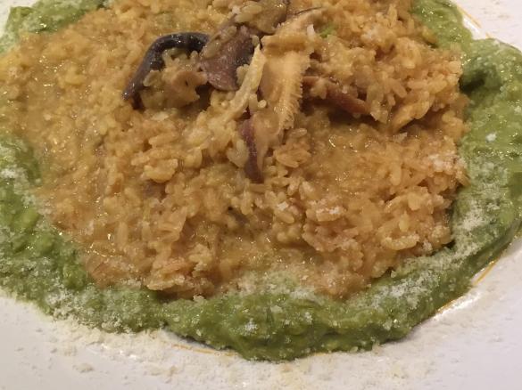 Risotto Irene- riso integrale con porcini e asparagi