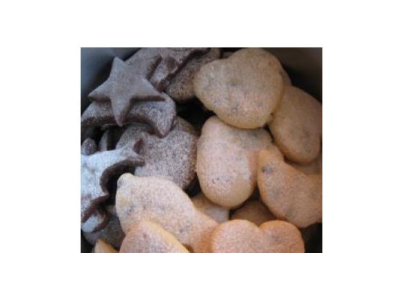 Biscotti al cacao, gocce di cioccolato ed altro....