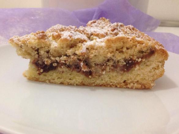 Sbriciolata ricotta, cioccolato e nocciole