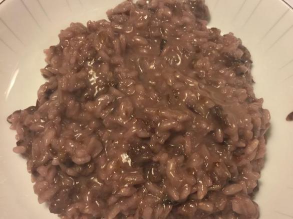 Risotto salsiccia e radicchio