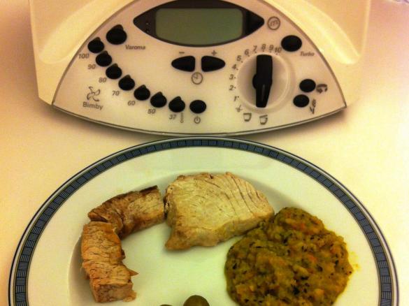 Ricciola con verdure al vino bianco