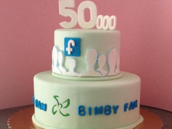 Torta 50.000 fan di Facebook