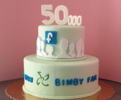 Torta 50.000 fan di Facebook