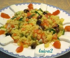 Cous cous di riso e mais alle verdure