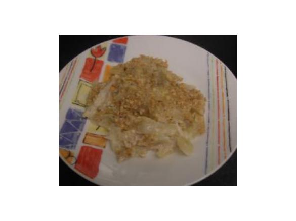 Finocchi al latte gratinati con noci e gorgonzola