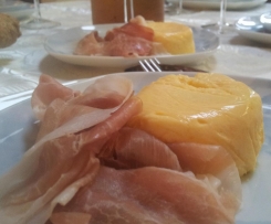 Sformatini freddi di melone con prosciutto