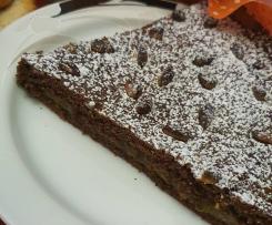 Torta del nonno con crema vegana alle arance