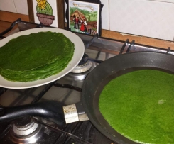 Crepes verdi di spinaci