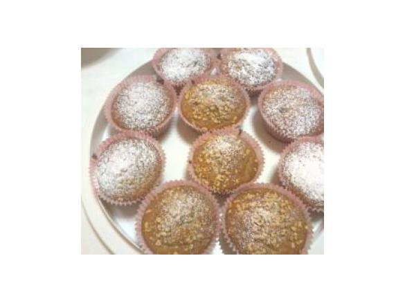 muffins alla banana con cuore di nutella 