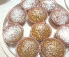muffins alla banana con cuore di nutella 