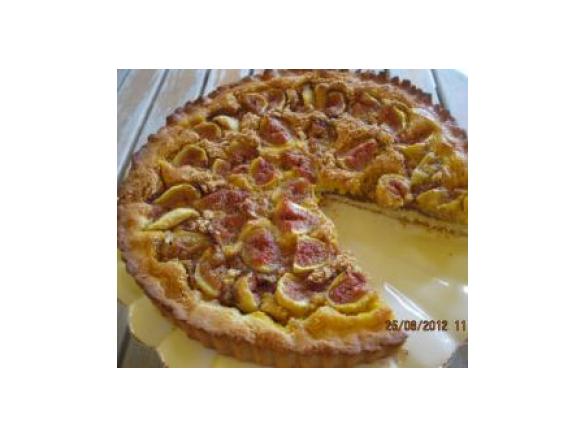 Crostata di fichi e zabaione