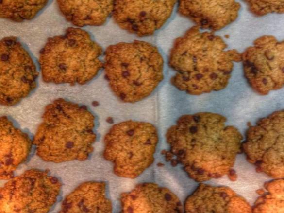 Cookies integrali arancia e cioccolato fondente